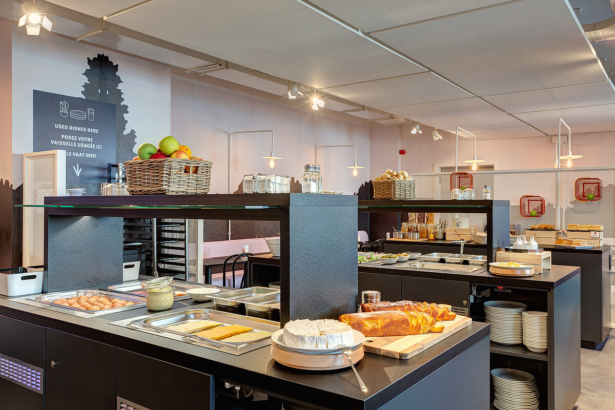 Sala colazione MEININGER Hotel Bruxelles Gare du Midi