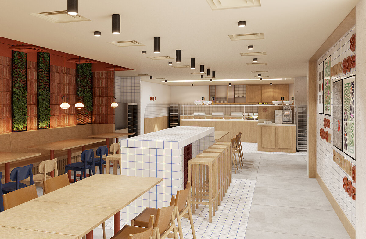 Heat & eat zone MEININGER Hotel Barcelona Fira Gran Via