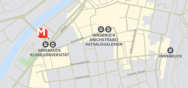 Location Innsbruck Zentrum