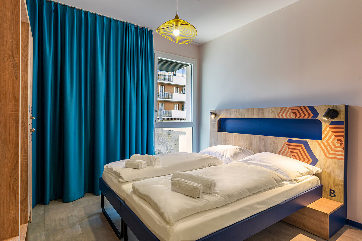 Pokój dwuosobowy MEININGER Hotel Marseille Centre La Joliette