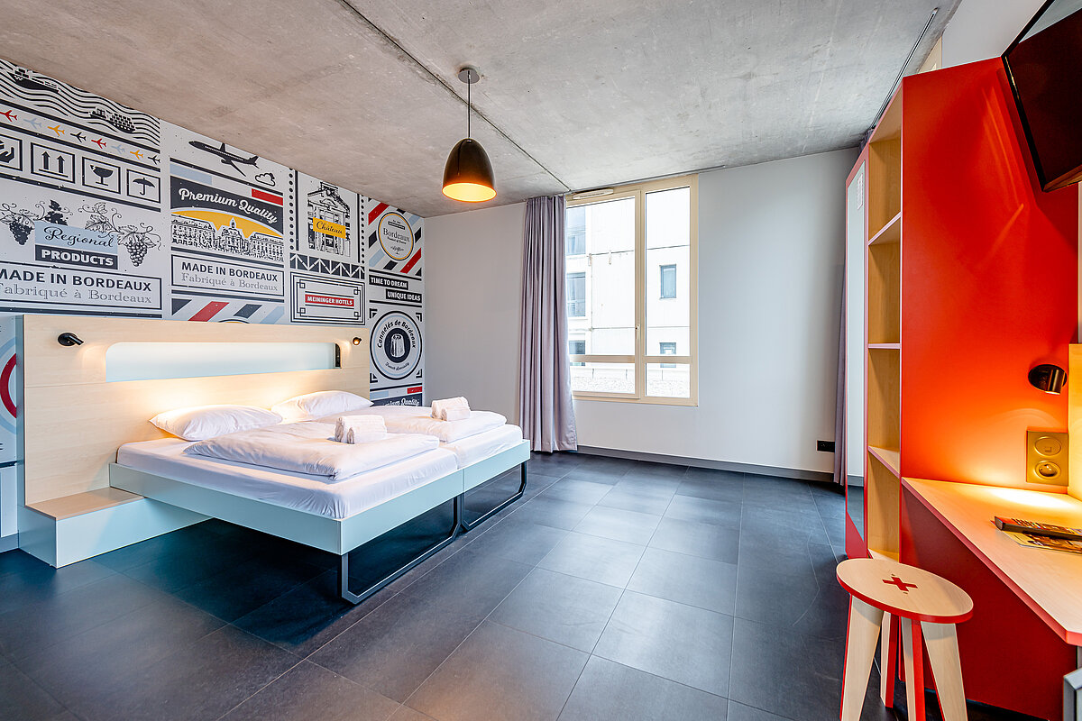 Tweepersoonskamer MEININGER Hotel Bordeaux Gare Saint-Jean