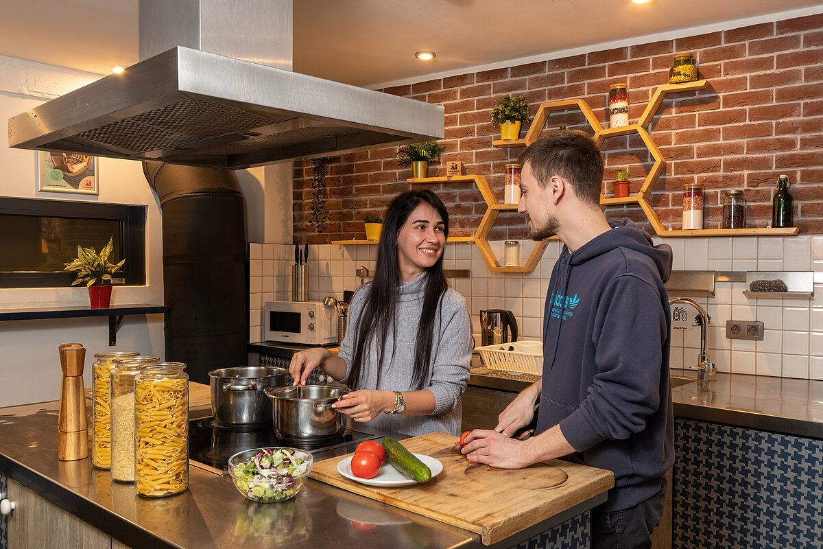 Cucina per gli ospiti MEININGER Hotel Bruxelles City Center